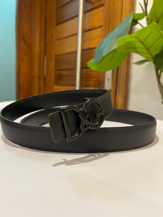 Leather D&G impression Belt