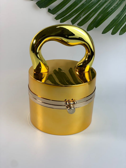 Gold chrome purse