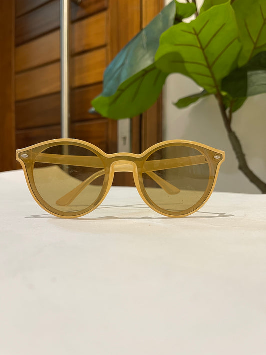 Brown and Yellow sunglasses