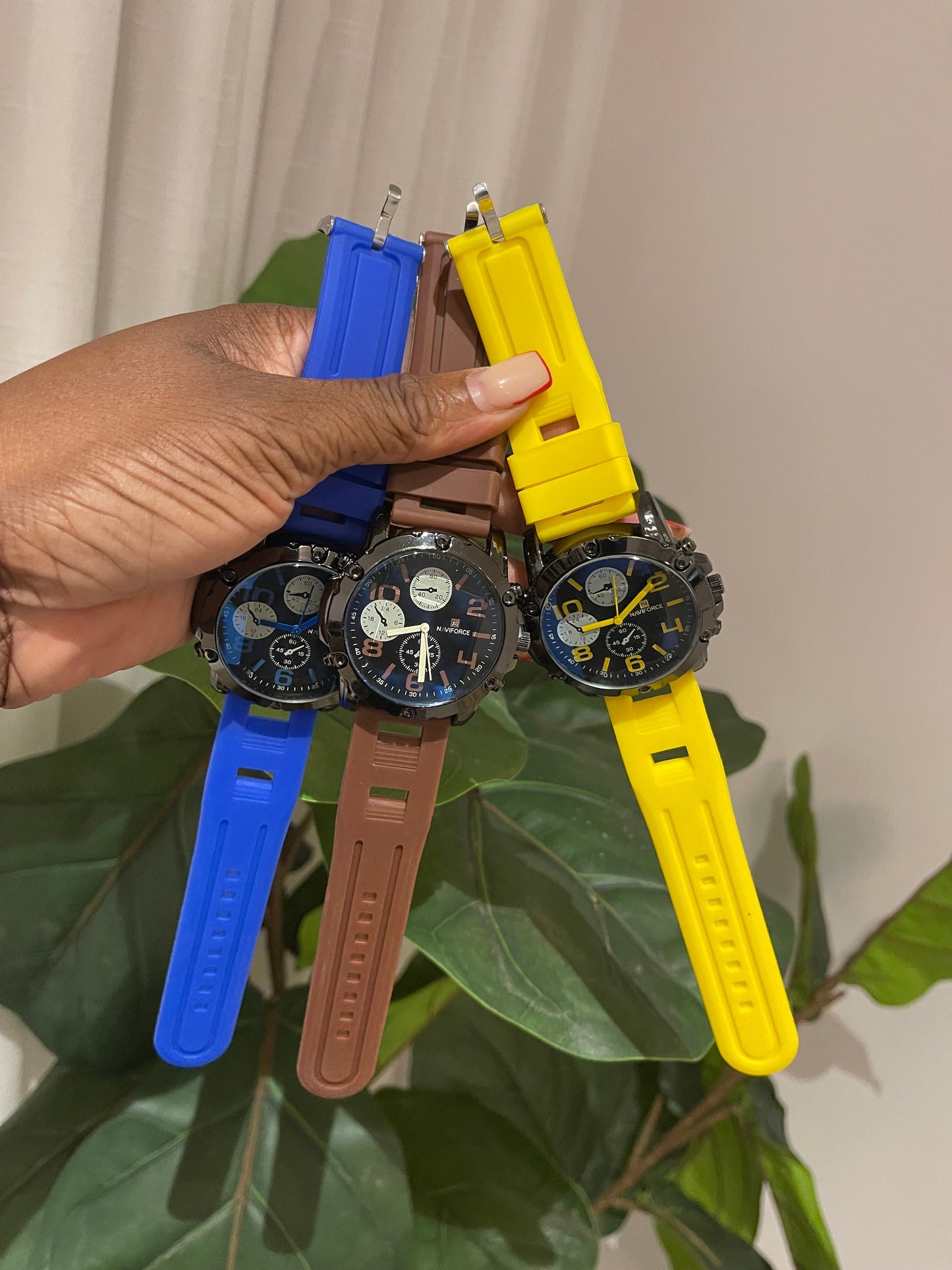 A colorful Naviforce Wristwatch