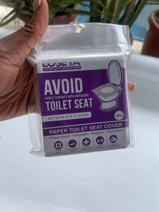 Avoid toilet seat cover