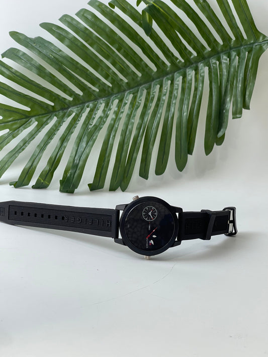 Black Tommy Hilfiger wristwatch