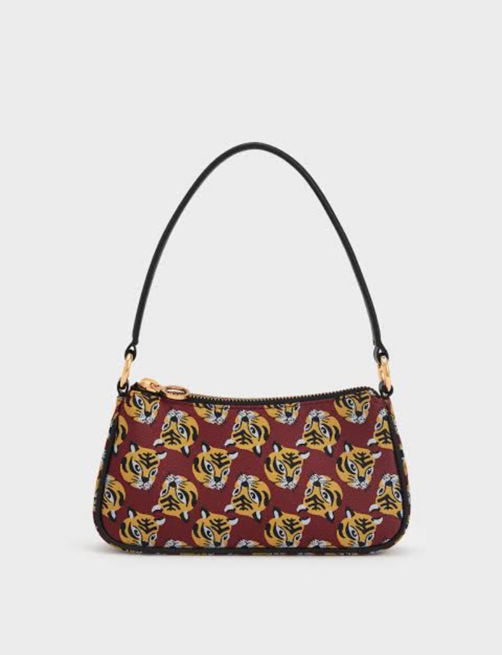 Charles and Keith tiger print mini bag