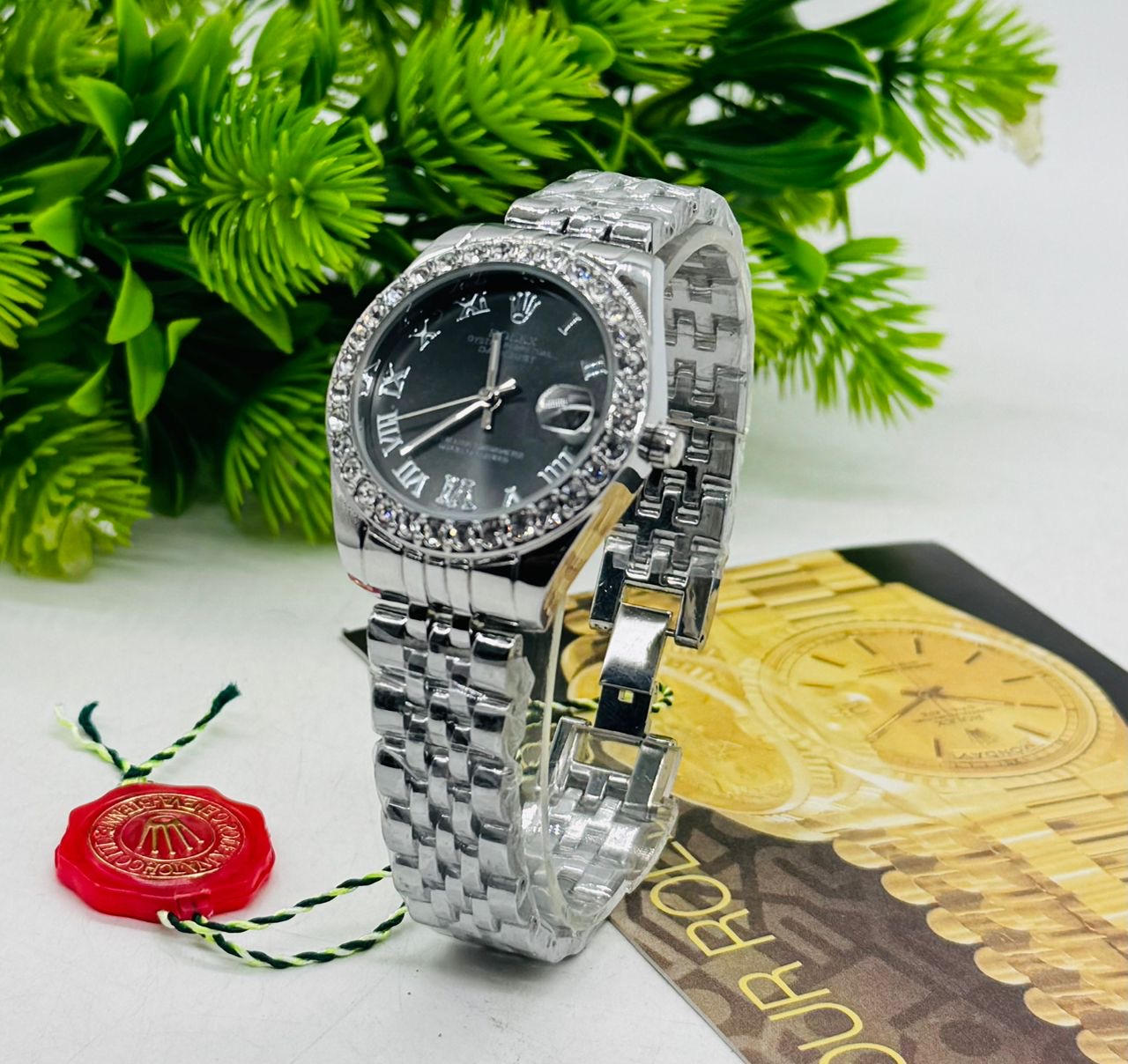 Rolex insp silver watch