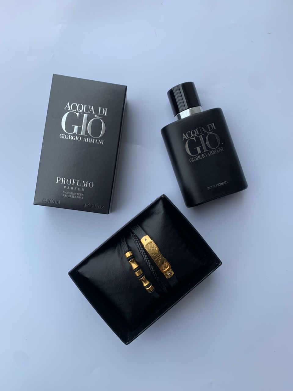 Combo deal for him (perfume and bracelet