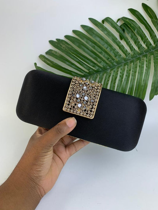 Black detailed purse