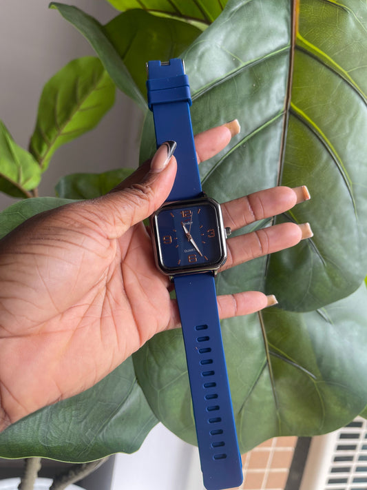 Blue N wristwatch