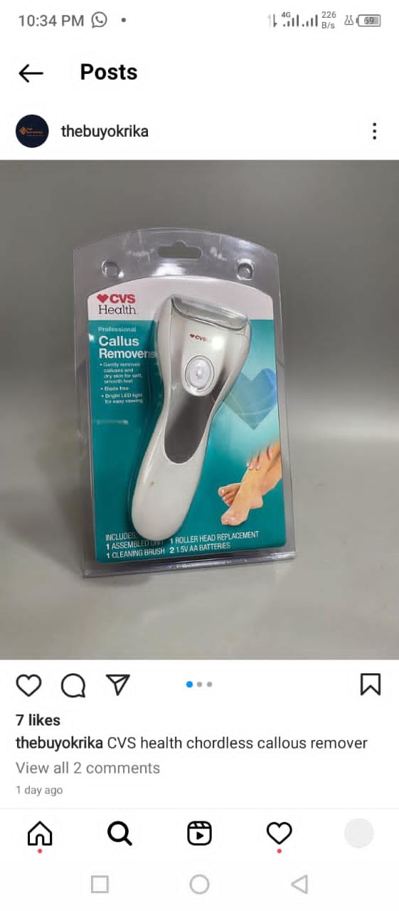 CVs foot callous remover