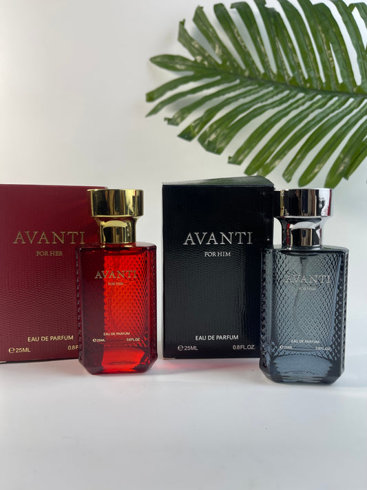 Avanti perfume for him and her