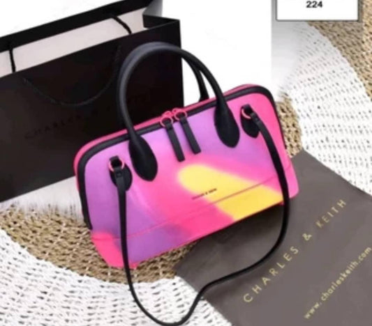 Colorful Charles and Keith midi bag