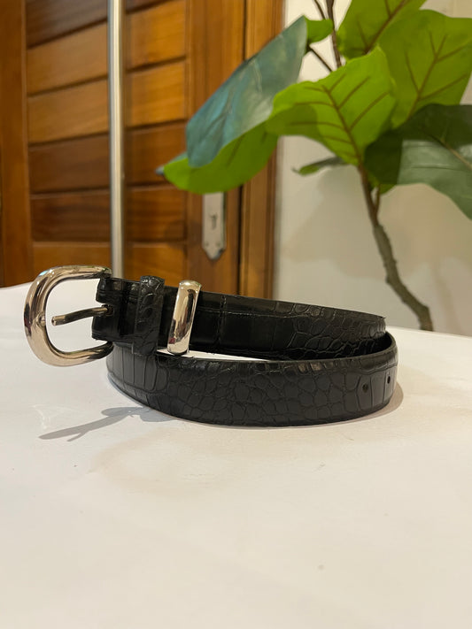 Black leather Belt (8-14)