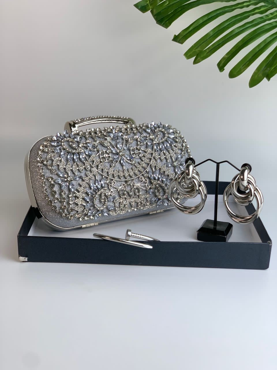 Silver Detailed purse combo deal